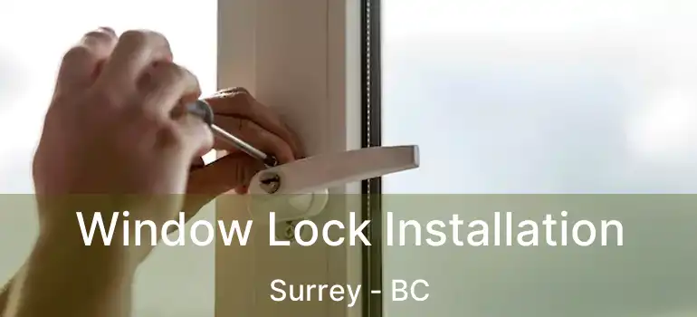  Window Lock Installation Surrey - BC