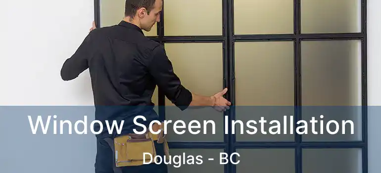  Window Screen Installation Douglas - BC
