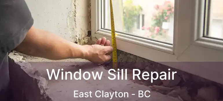 Window Sill Repair East Clayton - BC
