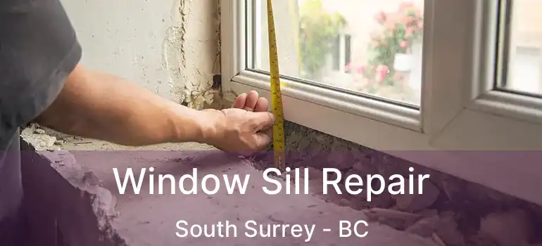  Window Sill Repair South Surrey - BC
