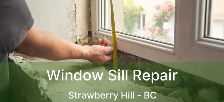  Window Sill Repair Strawberry Hill - BC