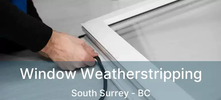  Window Weatherstripping South Surrey - BC