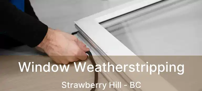  Window Weatherstripping Strawberry Hill - BC