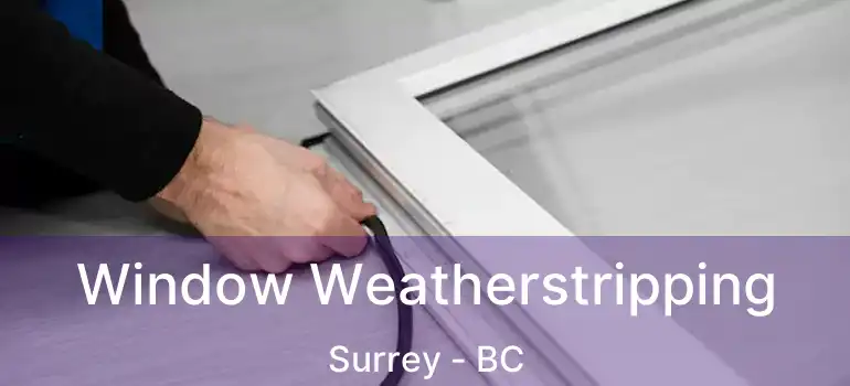  Window Weatherstripping Surrey - BC